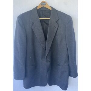 Bellamin Black Tweed‎ Wool Blazer Mens 48 Heritage